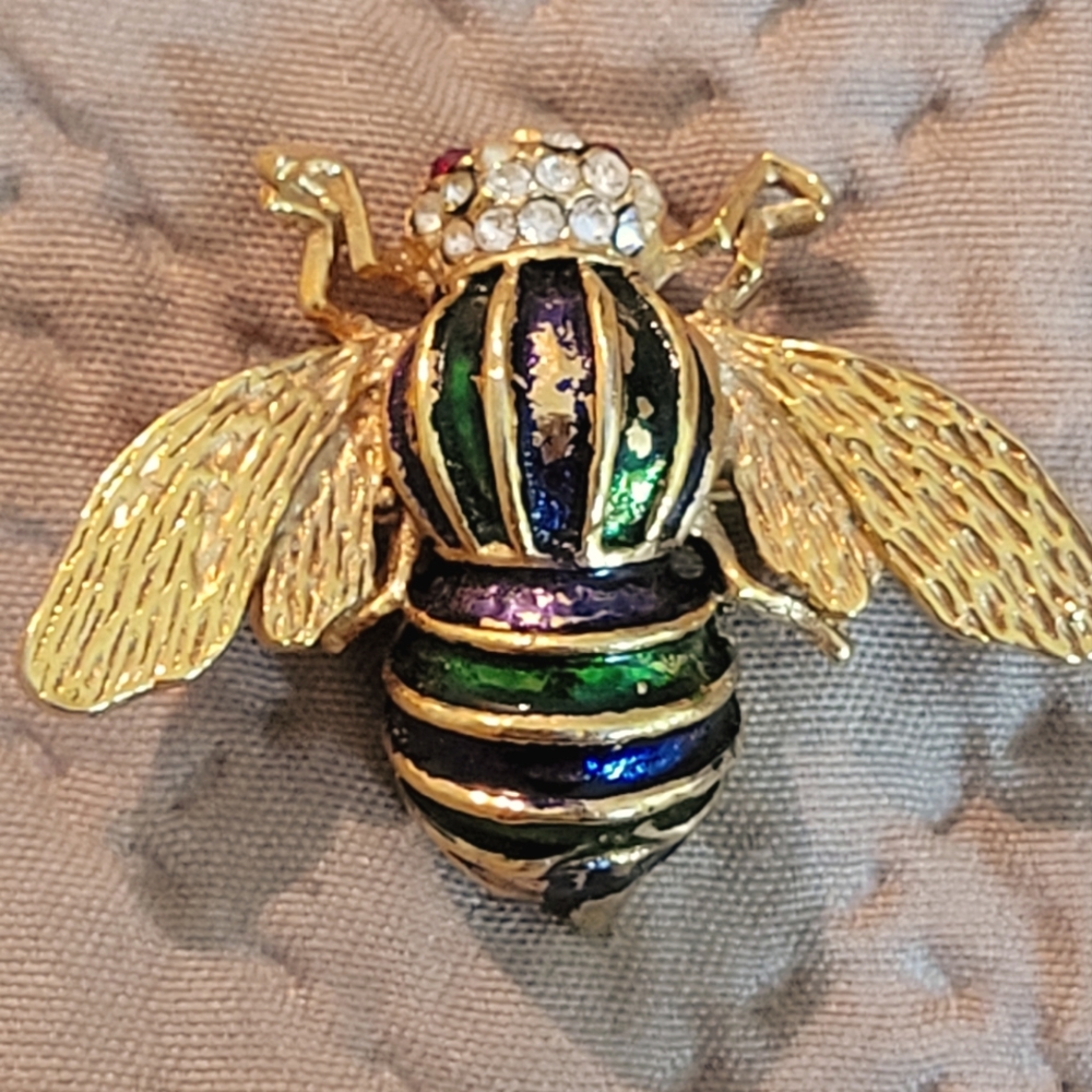 Rare Vintage Bijoux Casico Bee Brooch